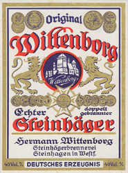 Etikett Wittenborg