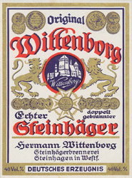 Etikett Wittenborg Etikett Wittenborg